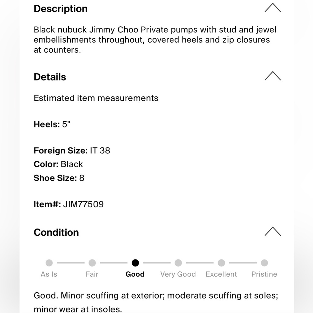 Jimmy Choo Black Studded Nubuck Heels - Picture 6 of 6